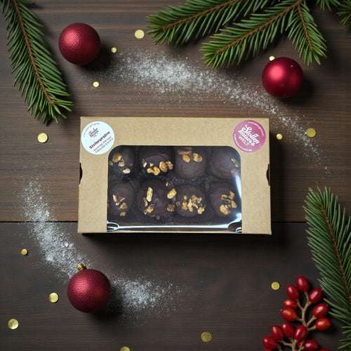 Aprikose-Walnuss-Marzipan-Eierlikör Stollenpraline