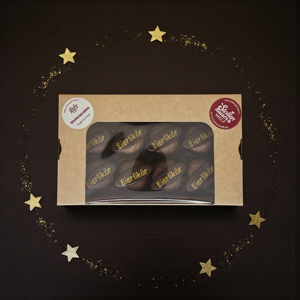 Nugat-Eierlikör Stollenpraline