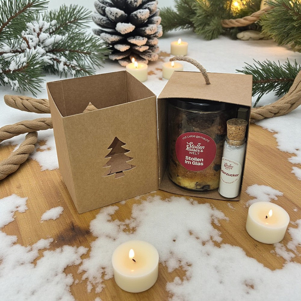 Christstollen im Glas
