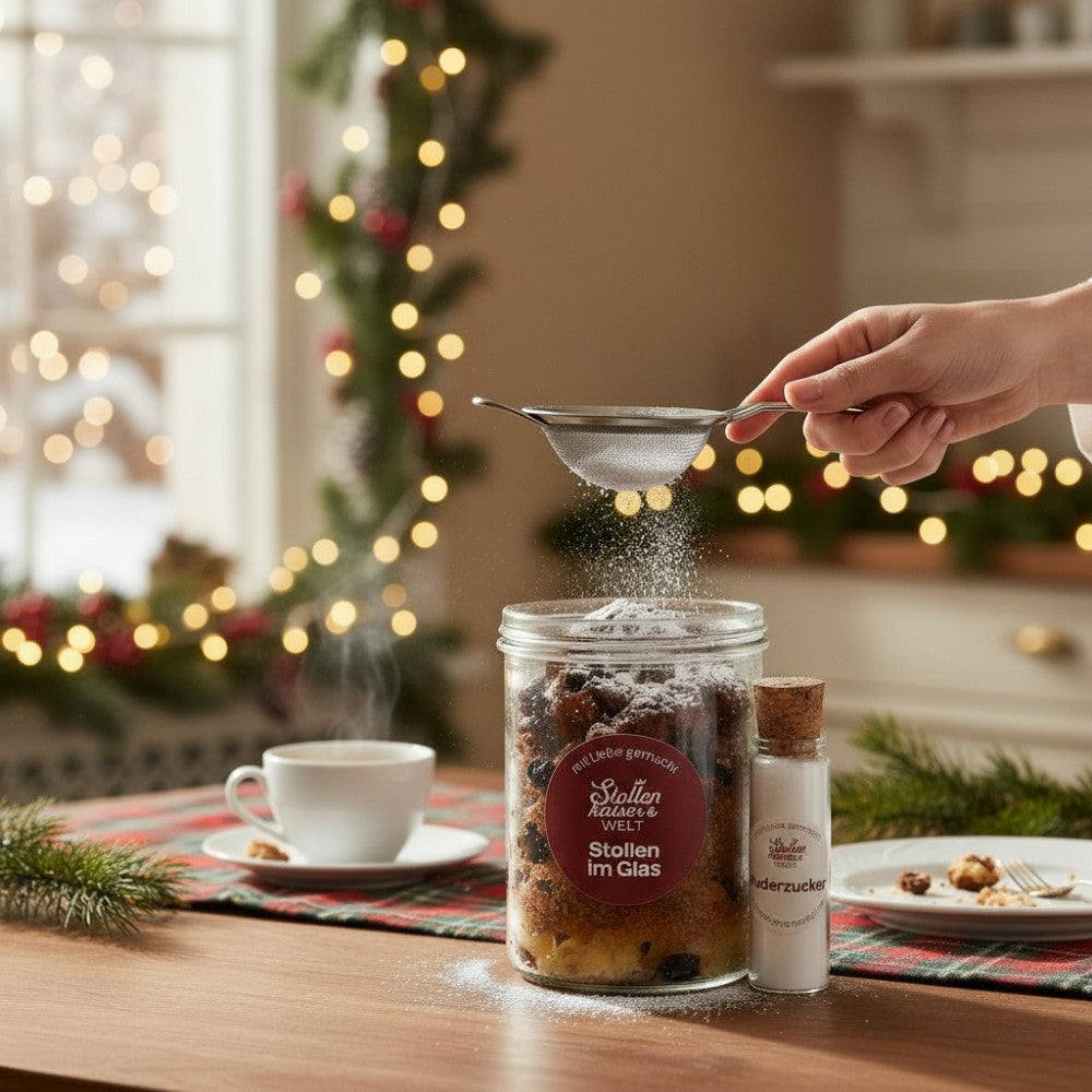 Christstollen im Glas
